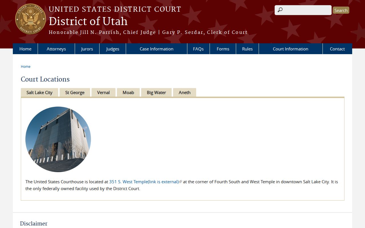 Cache County federal warrant questions route through the District of Utah court system
